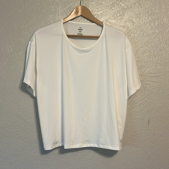 Under Armour Women's Loose White Crop Top Large - Picture 5 of 8